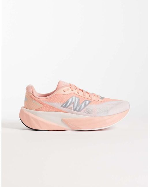 New Balance Pink Fuelcell Rebel V5 Womens Running Trainers