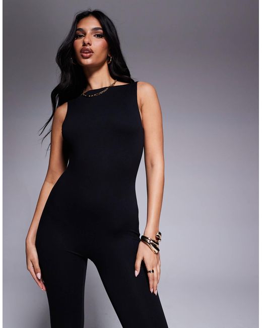 AFRM Blue – tahlia – knöchellanger jumpsuit aus kreppstrick
