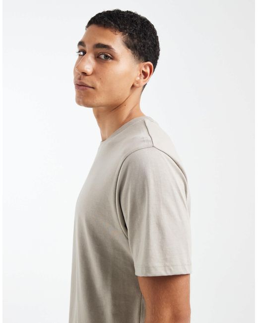 ASOS – basic-t-shirt in Gray für Herren