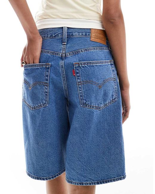 Levi's Blue baggy Dad Denim Jorts