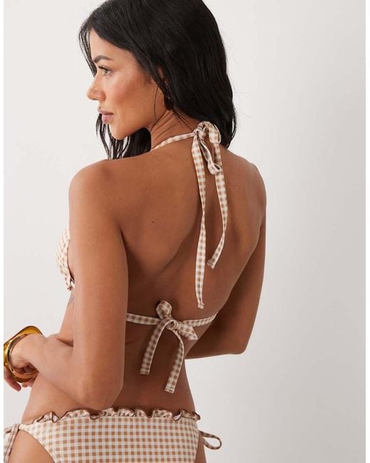 Peek & Beau Brown Triangle Bikini Top