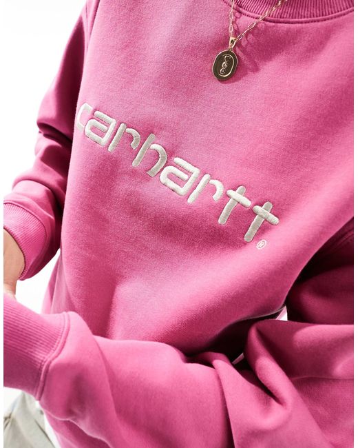 Felpa di Carhartt in Pink