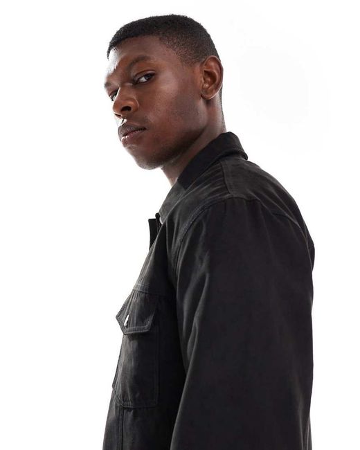 Only & Sons Blue Faux Suede Trucker Jacket for men