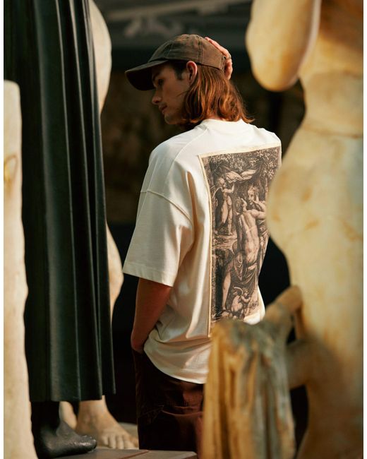 X ashmolean - t-shirt ultra oversize avec imprimé adonis - écru Topman pour homme en coloris Multicolor