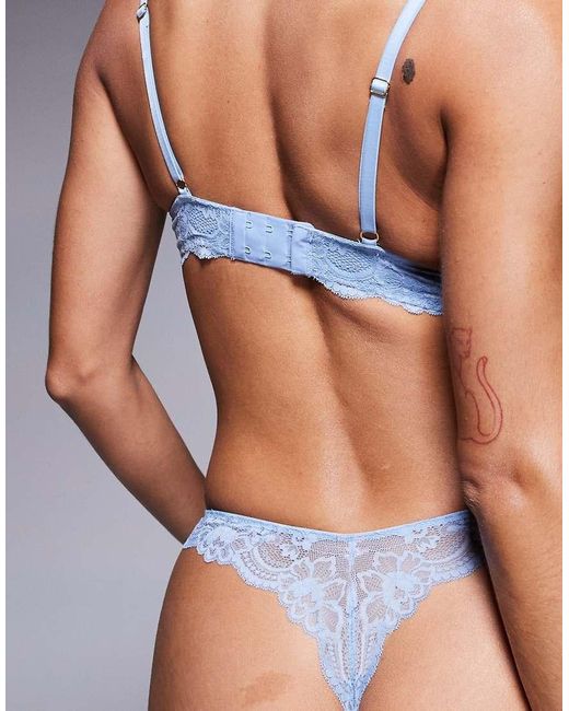 Boux Avenue Blue Aliyah Lingerie Thong