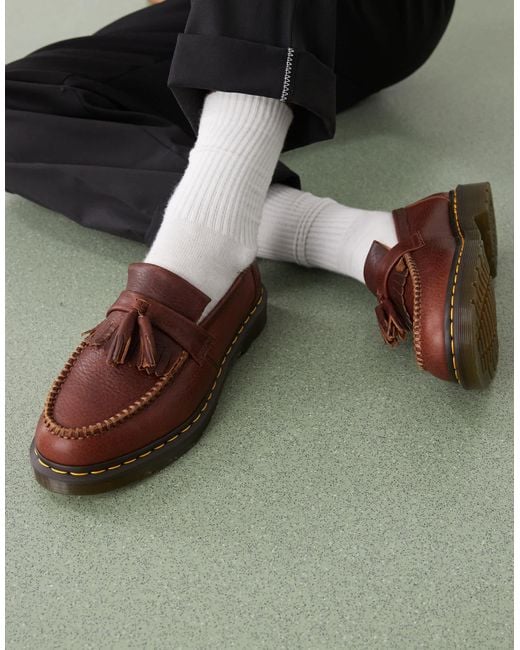 Dr. Martens Green Adrian Ys Tassel Loafer for men