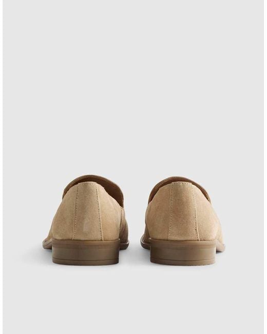 River Island Natural Suede Loafers for men