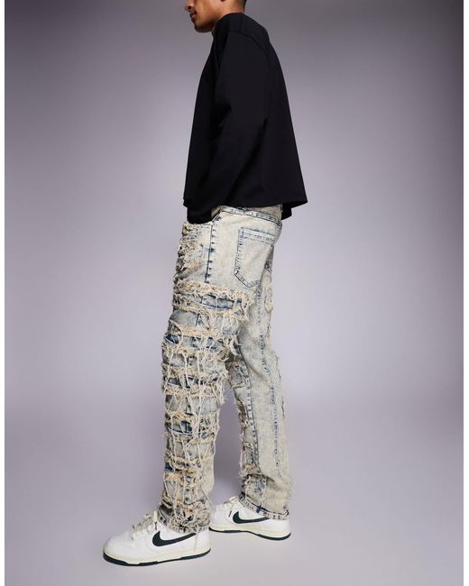 Liquor N Poker – locker geschnittene denim-jeans in Blue für Herren