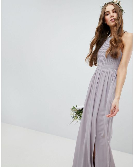 tfnc embellished back detail maxi bridesmaid dress