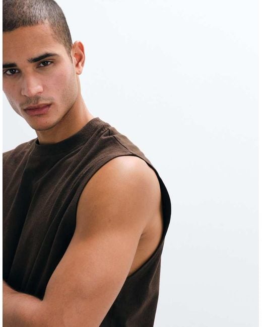 ASOS White Oversized Tank for men