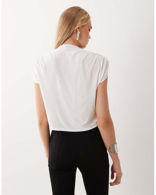 Miss Selfridge Black Twist Front Top