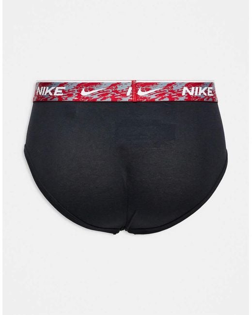 Nike Blue Everyday Cotton Stretch 3 Pack Hip Brief for men