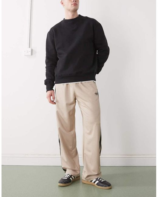 Adidas Originals Natural Loose Mesh Trackpants for men