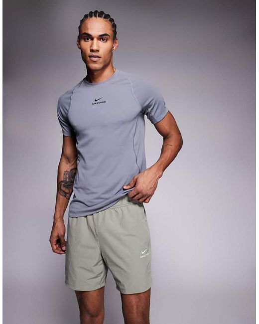 Nike Gray Nike Pro Training Dri-fit 6-inch Shorts for men