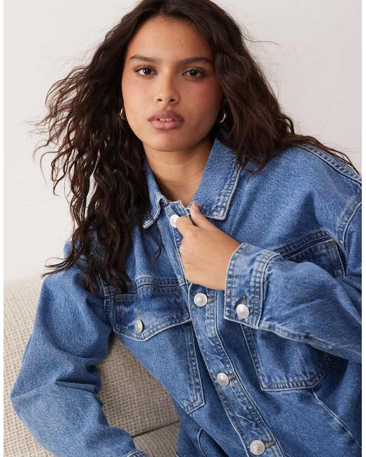 Pieces Blue Denim Jacket