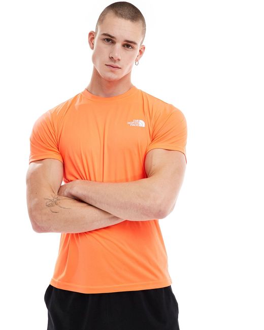 Training reaxion redbox - t-shirt avec imprimé au dos The North Face pour homme en coloris Orange