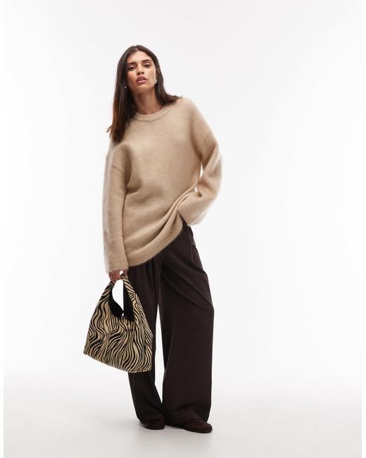 & Other Stories Natural Mohair Wool Blend Oversized Jumper