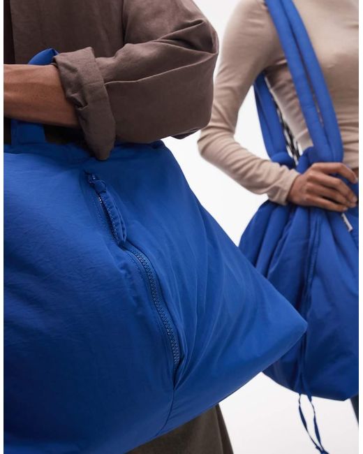 ölend Blue Ona Large Soft Nylon Multiwear Crossbody Bag