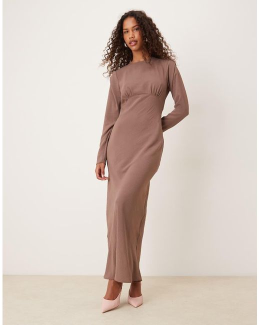 ASOS Natural Bias Bust Detail Maxi Dress