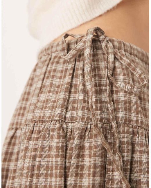 Aware Natural Full Tie Waist Detail Skirt