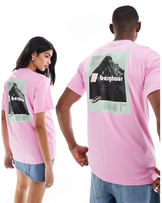 Berghaus Pink Unisex Climbing Record Short Sleeve T-shirt