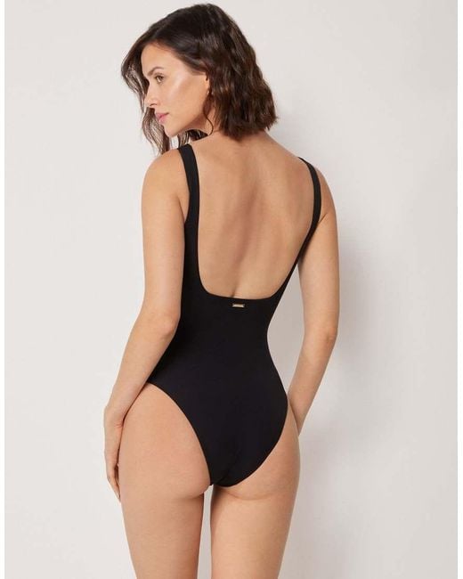 Calzedonia Black Premium Fit Sculpt One-Piece Swimsuit