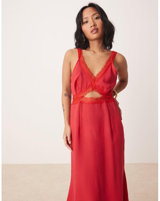 strapless open back dress Carly - Sweetheart Midaxi Dress
