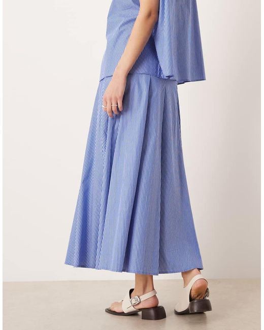 Glamorous Blue Low Rise Midaxi Skirt