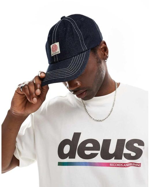 Gorra Vaquera Azul Ortiz De Deus Ex Machina de hombre de color Blue