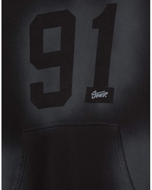 Stwd 91 - sweat à capuche Pull&Bear pour homme en coloris Black