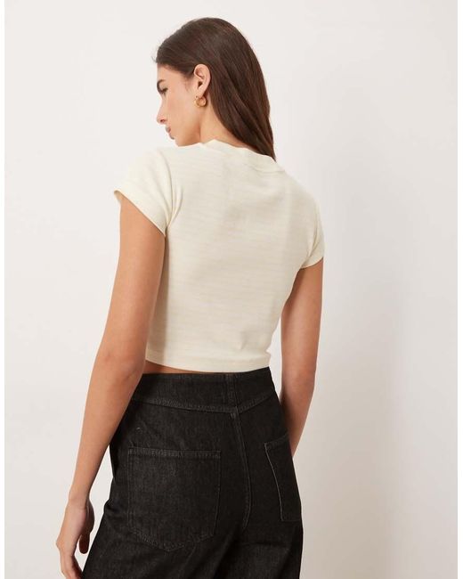 Calvin Klein Natural Monologo Cropped T-shirt
