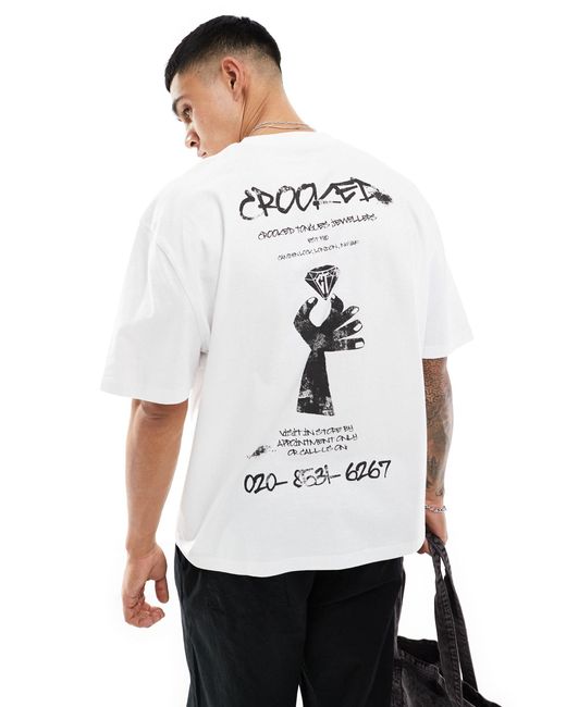 ASOS Asos – oversize-t-shirt in White für Herren