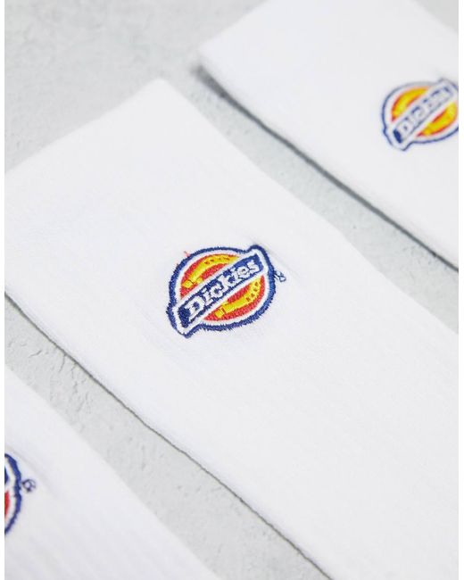 Pack De 3 Pares De Calcetines Blancos Valley Grove De Dickies de hombre de color White