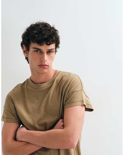 ASOS White Boxy Oversized T-shirt With Cap Sleeve for men