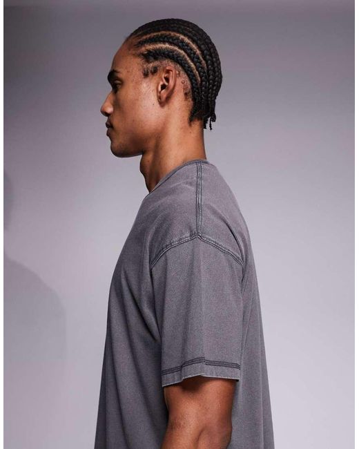 ADPT Gray Oversized T-shirt for men