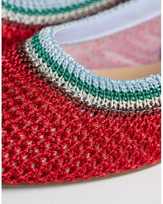 SEQWL Red – ballerinas aus webstoff