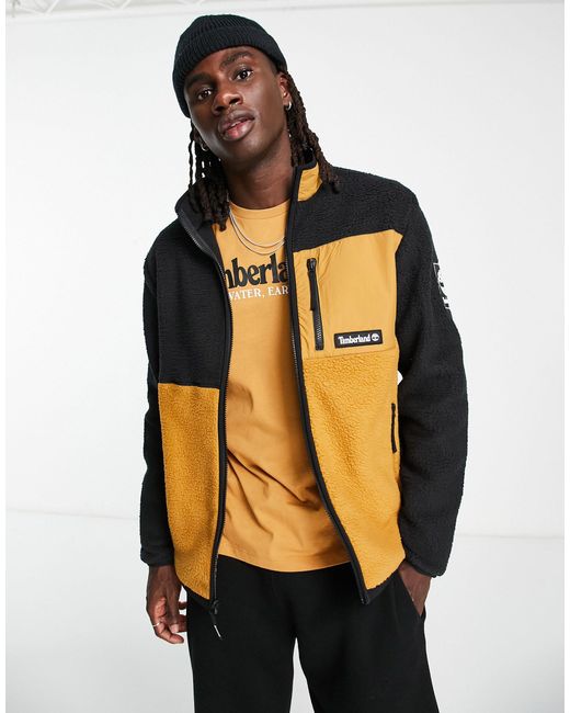 Timberland Outdoor Archive Sherpa Fleece Jacket in Brown for Men | Lyst
