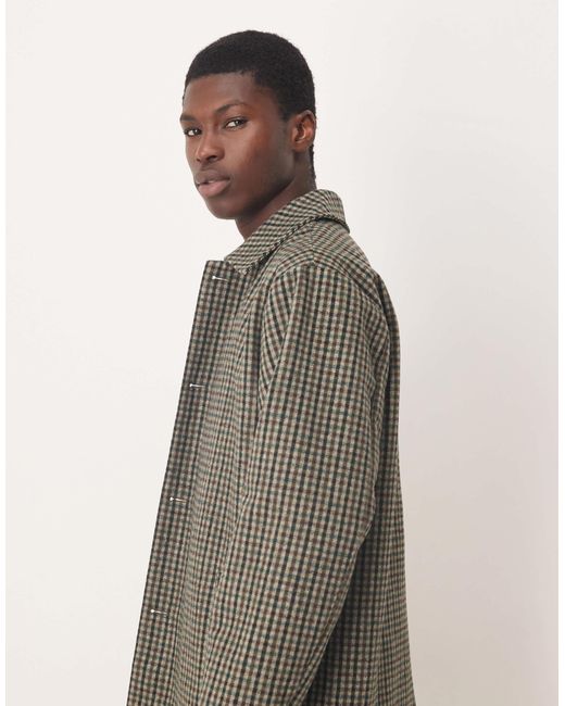 ASOS Natural Mid Length Carcoat for men