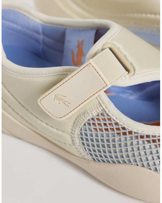 Lacoste White Low Mystere Logo Ballet Trainers