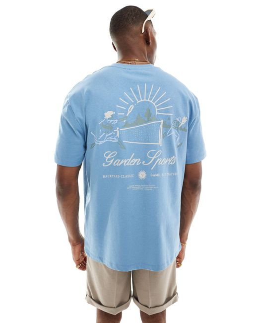 ASOS Blue Relaxed T-shirt for men