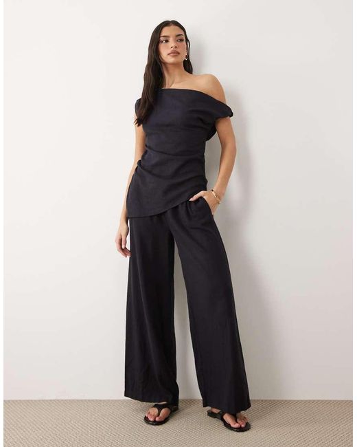Tala Black Resort Soft Linen Top