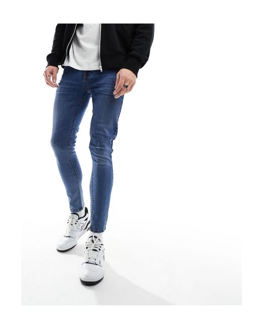 ASOS Black Spray On Jeans With Power-stretch for men