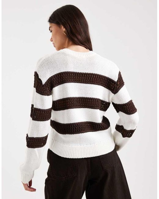 Mango White Teen Lightweight Knitted Top