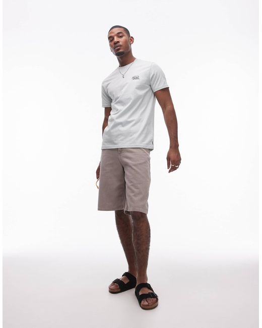 Rip Curl – desti animal – t-shirt in Gray für Herren