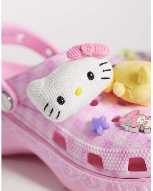 CROCSTM Pink Hello Kitty Classic Platform Clogs