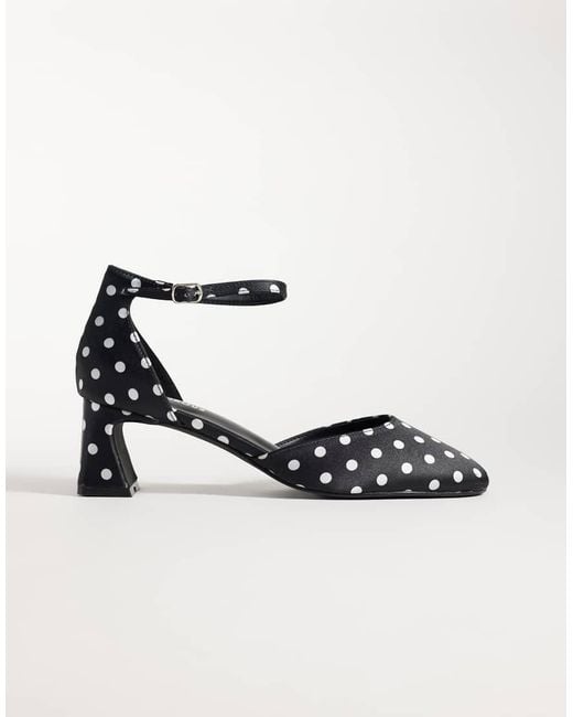Glamorous White Heeled Mary Janes