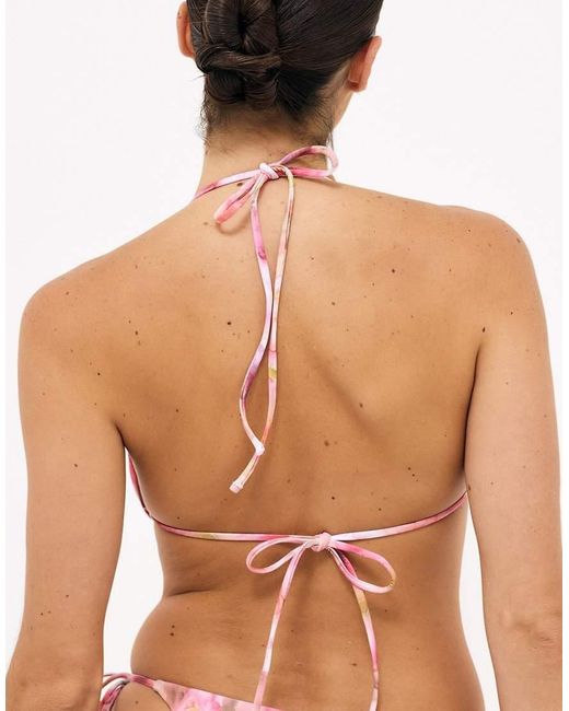 NA-KD Multicolor Triangle Bikini Top