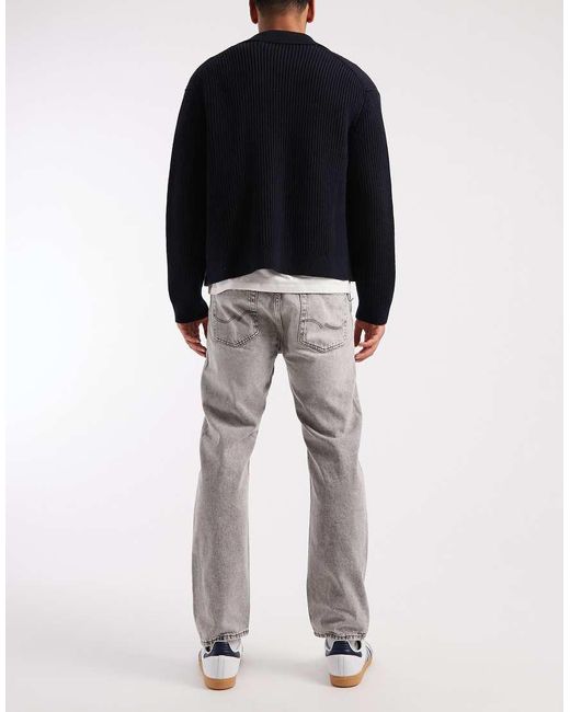 Jack & Jones Gray Chris Straight Jeans for men