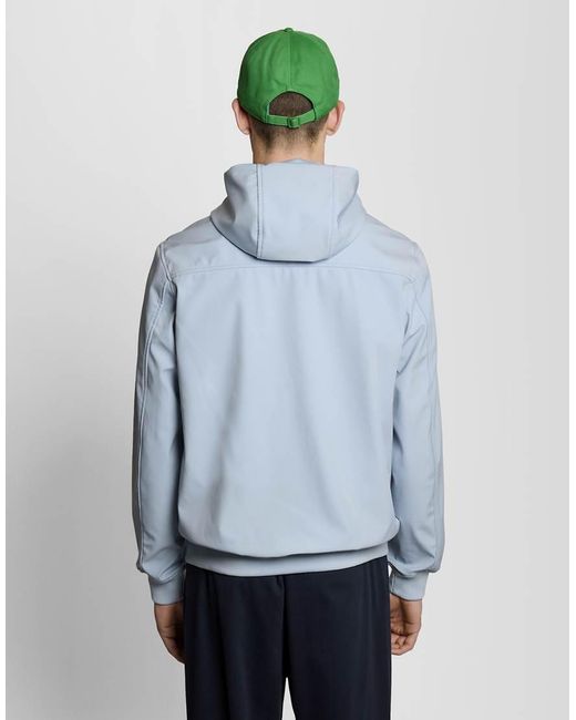 Lyle & Scott Blue Mesh Lined Softshell Jacket for men