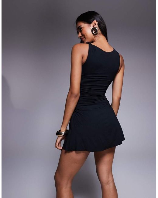 Oh Polly Blue Ione Shift Mini Dress